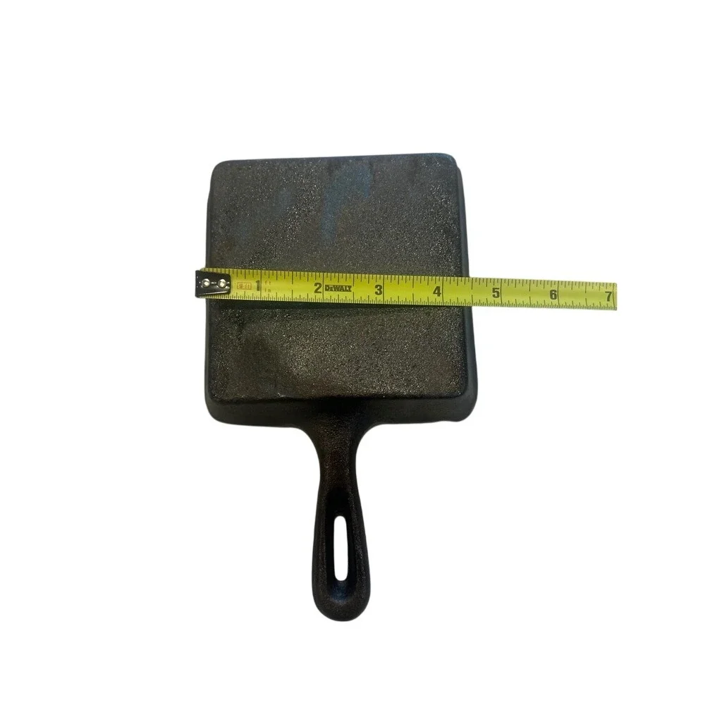 Vintage  cast‎ iron Square Mini Skillet Pan Single Serving Cornbread Dessert